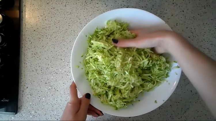 we put marinated zucchini