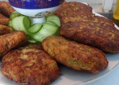 Delicious and original zucchini cutlets