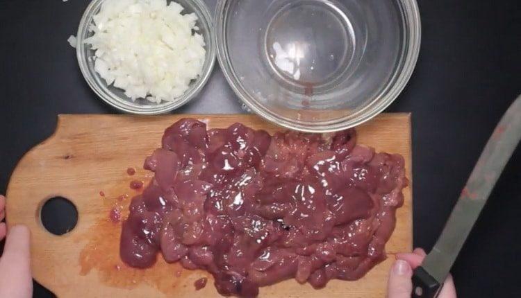 Prepare the ingredients for cooking.