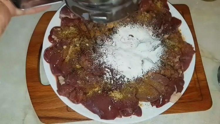 Sift flour for cooking