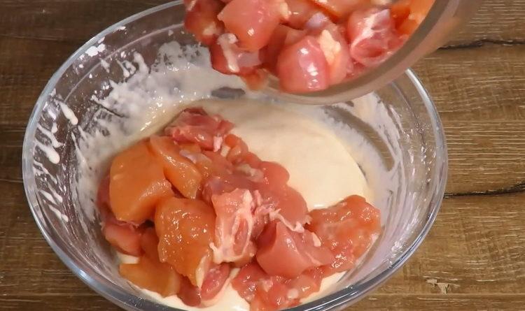 Prepare the ingredients for cooking.