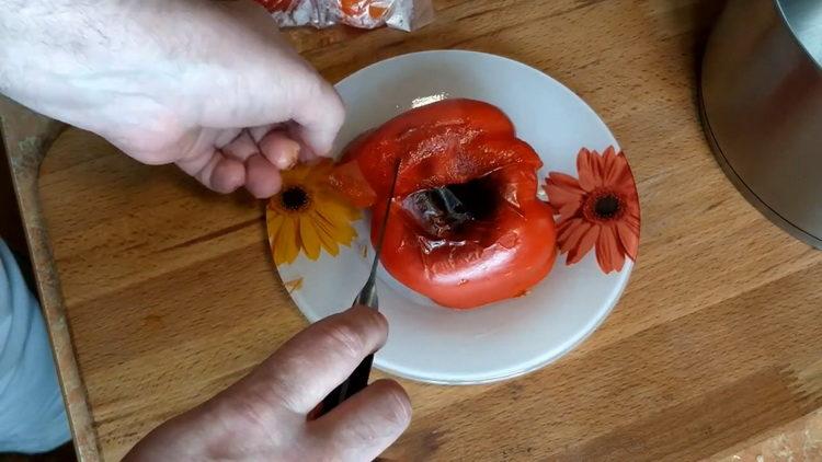 Prepare the ingredients for cooking.