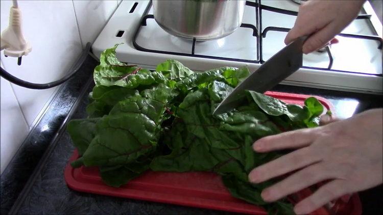 chop the chard