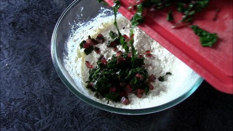 mix the ingredients for the filling