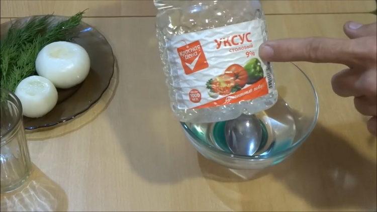 Prepare vinegar for cooking