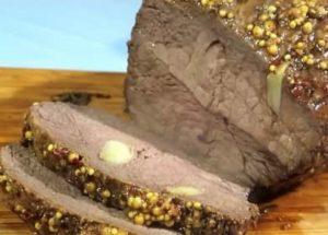 Baked boiled pork in the oven in foil according to a step by step recipe with photo