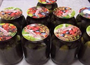 Cucumbers without sterilization according to a step by step recipe with a photo