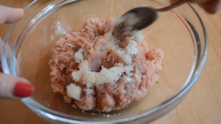 add spices to the mince