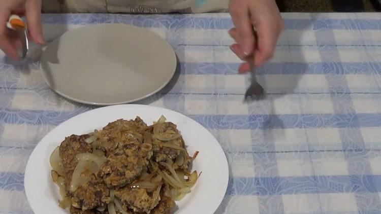 pork liver chops ready