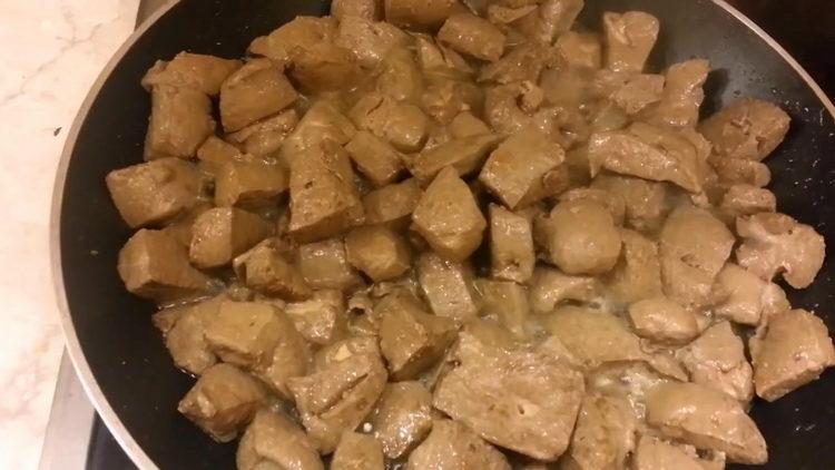 Prepare the ingredients for cooking.