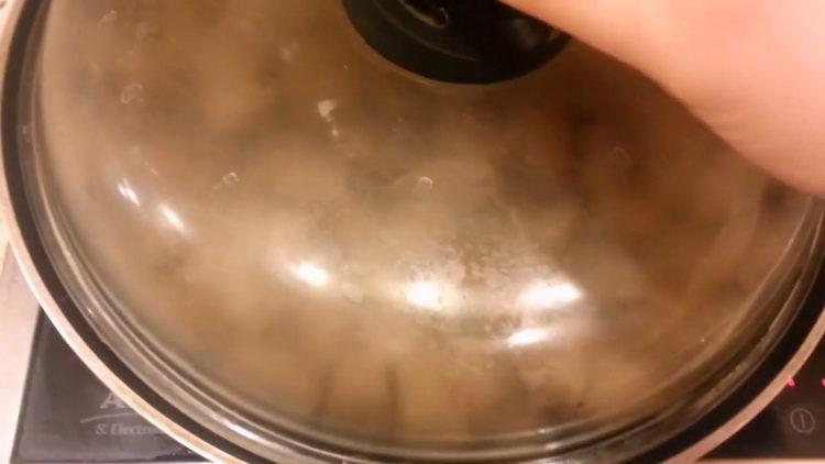 Prepare the ingredients for cooking.