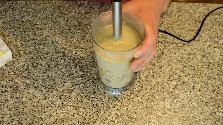 Grind the ingredients to cook