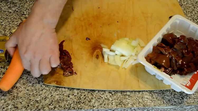 Prepare the ingredients for cooking.