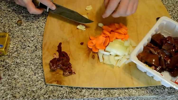 For cooking, chop carrots