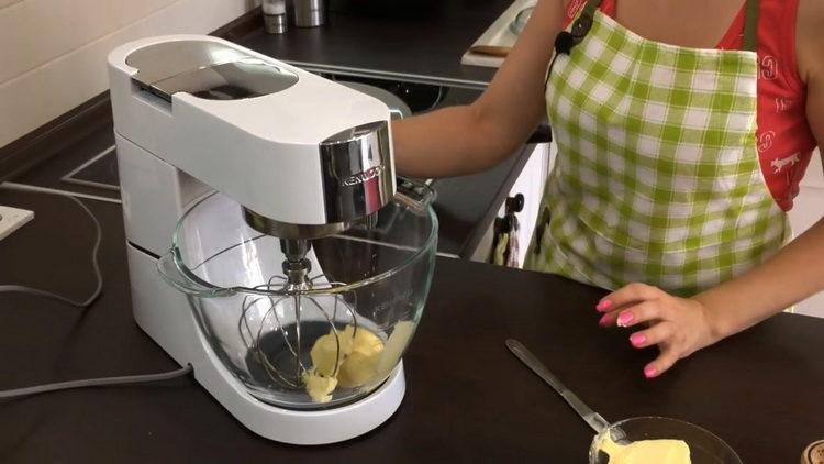 Beat butter for cooking