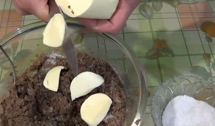 mix the ingredients for cooking