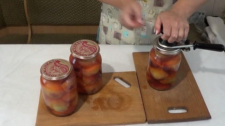 peaches in syrup are ready