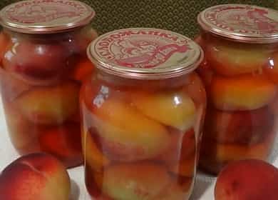 Delicate peaches in syrup for the winter 🍑