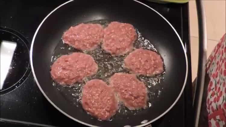 Heat the pan to cook