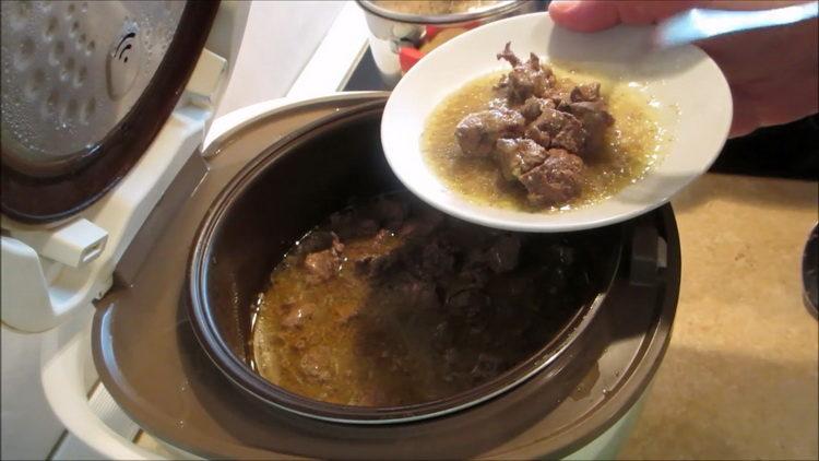 Prepare the ingredients for cooking.