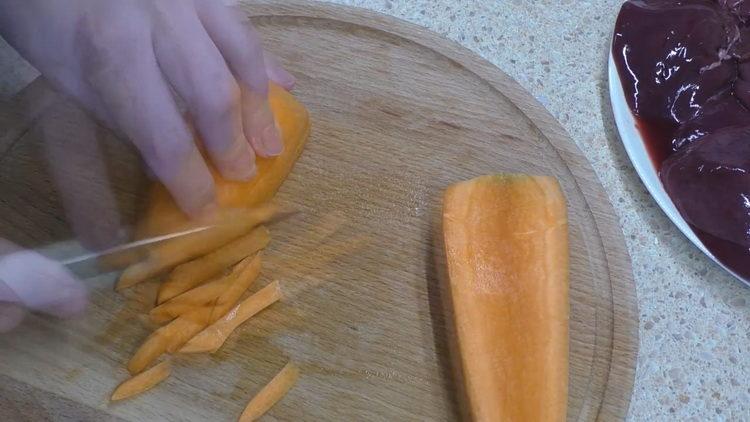 For cooking, chop carrots