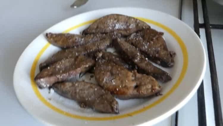 fried pork liver ready