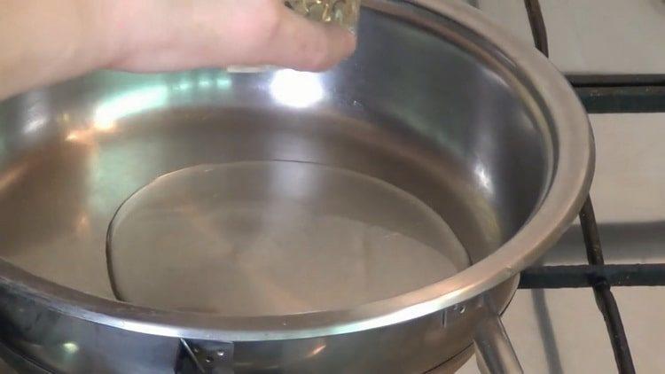 Prepare the ingredients for cooking.