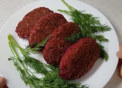 Delicious lean beet cutlets 🥣