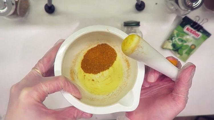 Add turmeric to cook