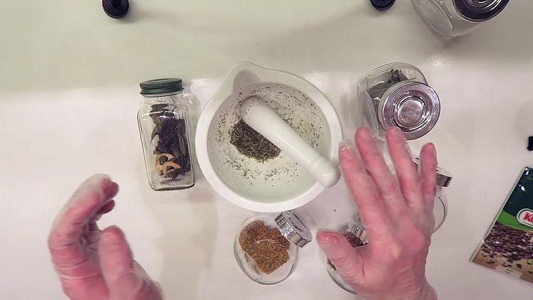 Grind spices to cook