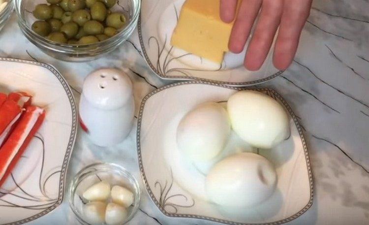 Cook hard-boiled eggs.