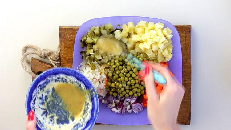 Add a dressing to cook