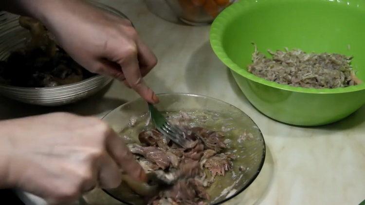 For cooking, chop meat