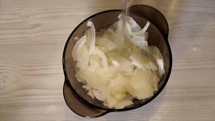 To make salad, add water