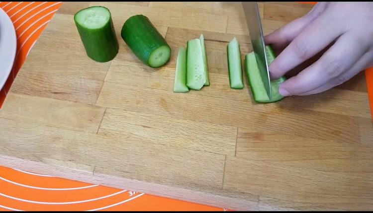 Cooking Korean Cucumber Salad