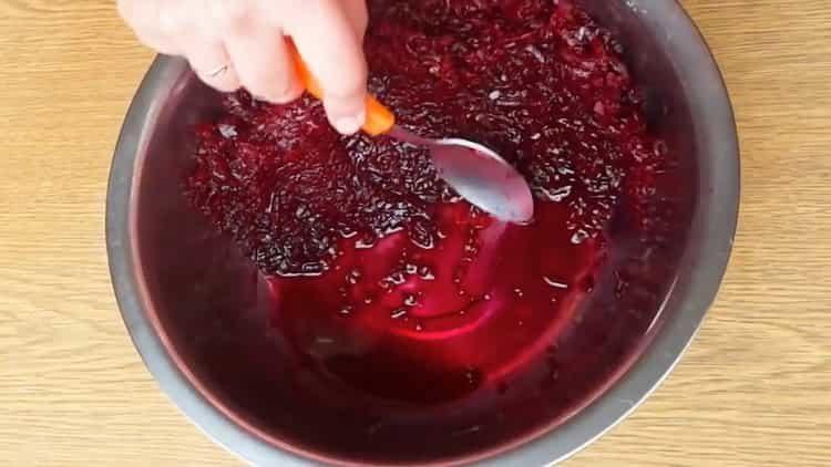 Prepare the ingredients for cooking.