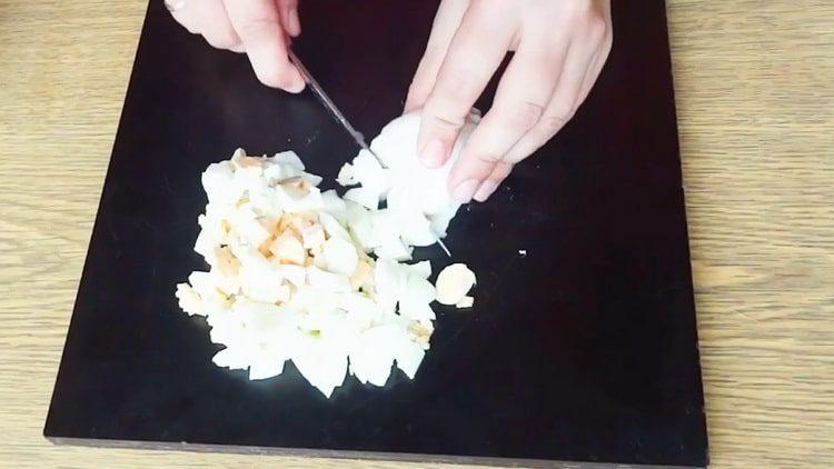 Cut eggs for cooking