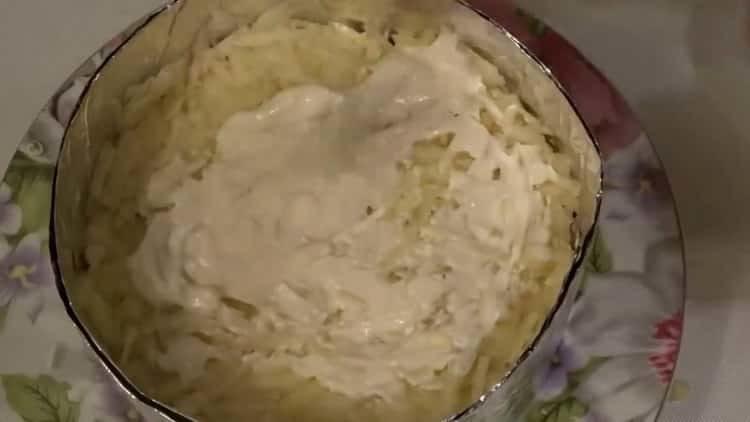 Salad with crab sticks and cheese: a step by step recipe with photos