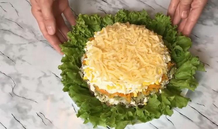 Grate cheese to cook