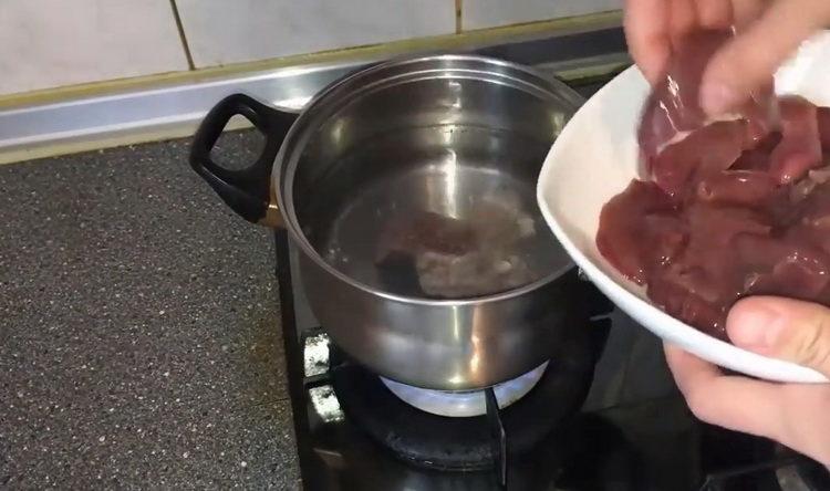 Prepare the ingredients for cooking.