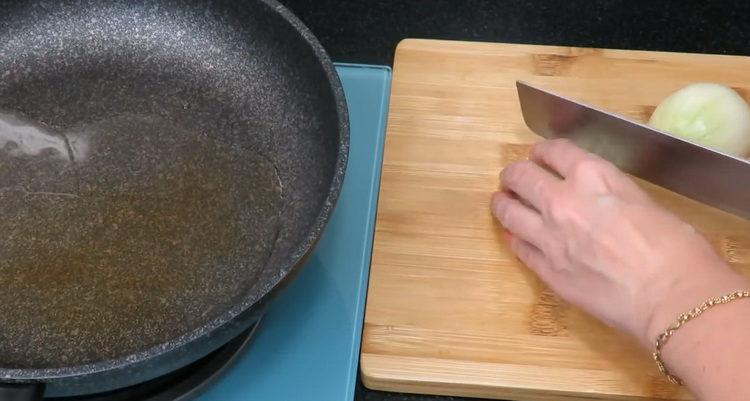 For cooking, chop the onion