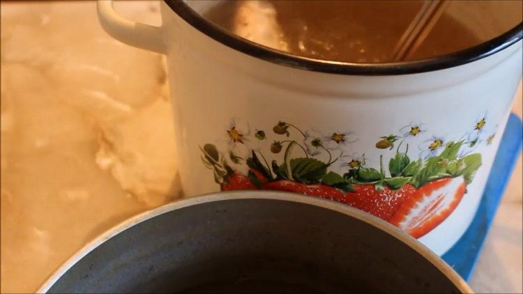 Soak the tongue to make it