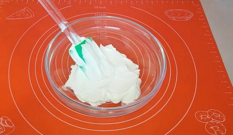 To make a cake, make a cream