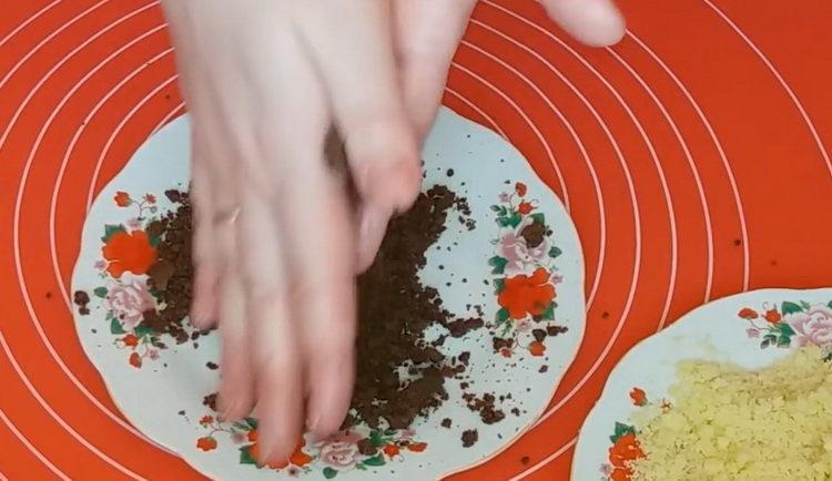 To make a cake, make crumbs