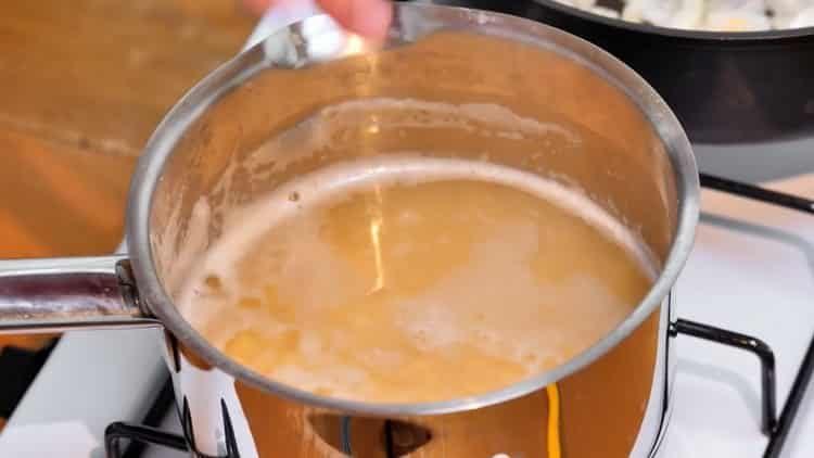 Prepare the ingredients for cooking.