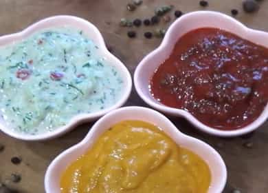 Three recipes for divine kebab sauces 🥣