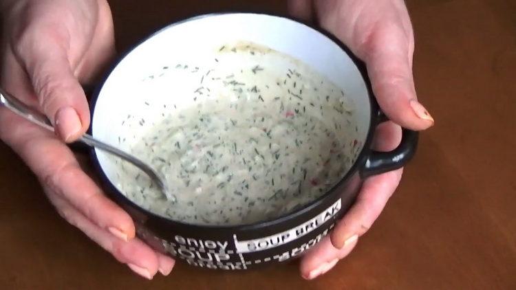 For cooking, chop dill