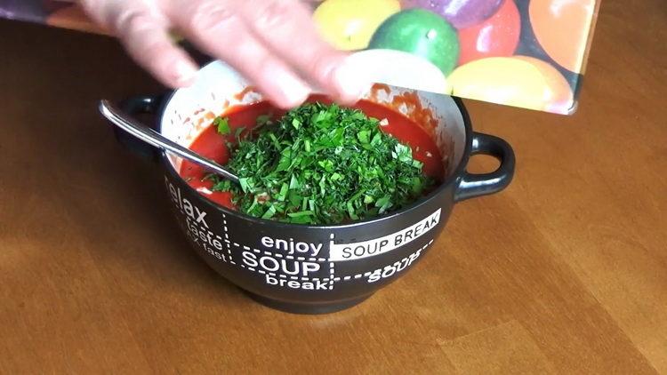 For cooking, cut greens