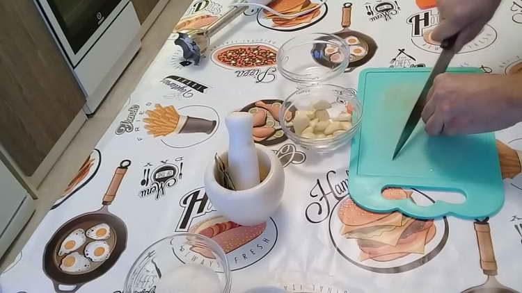 finely chop the garlic