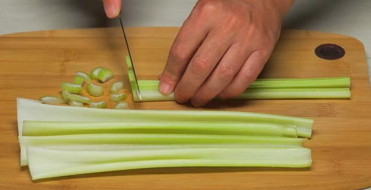 chop leek